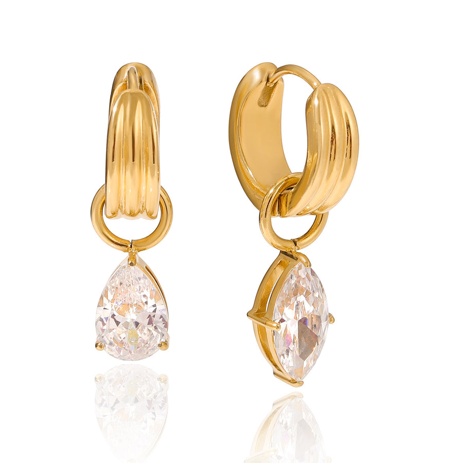 Crystal Tear Earrings