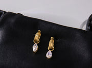 Crystal Tear Earrings